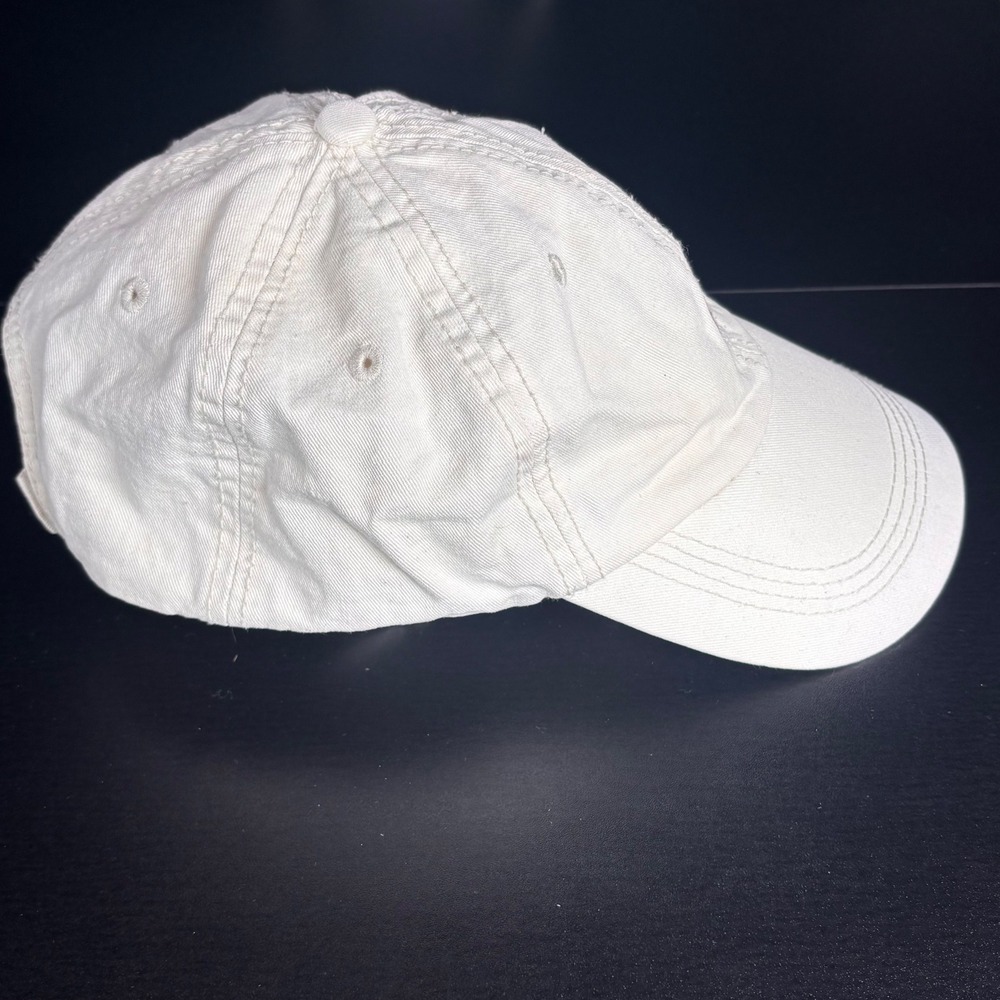 Vantage Apple Logo Hat Off White Embroidered Tech Corporate Gorpcore Unisex OSFA - Picture 7 of 7